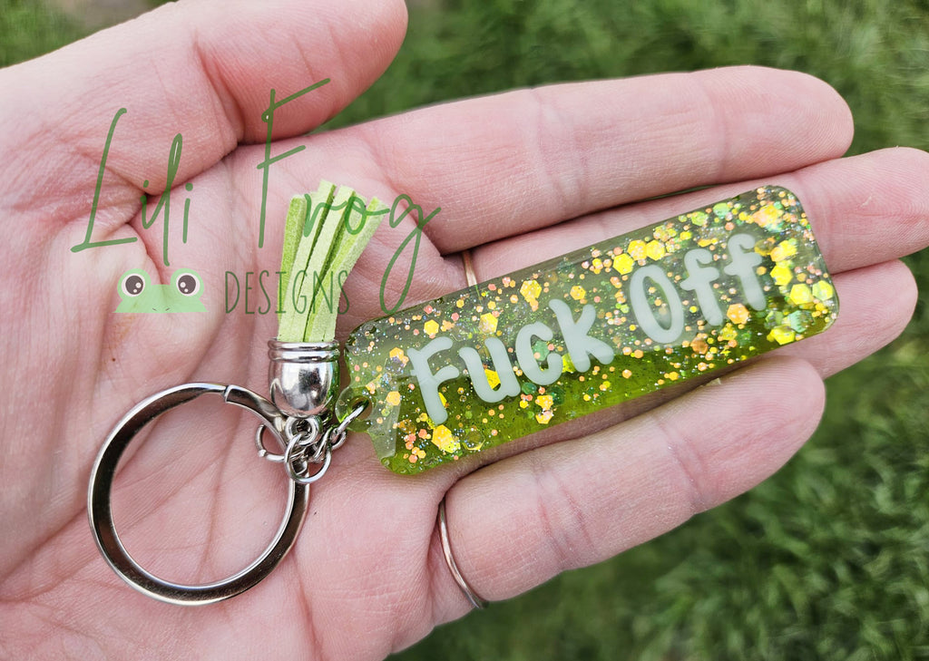 Swear Word Keyring - Keychain - Adult Humour - Explicit - Gifts - Rude Gifts