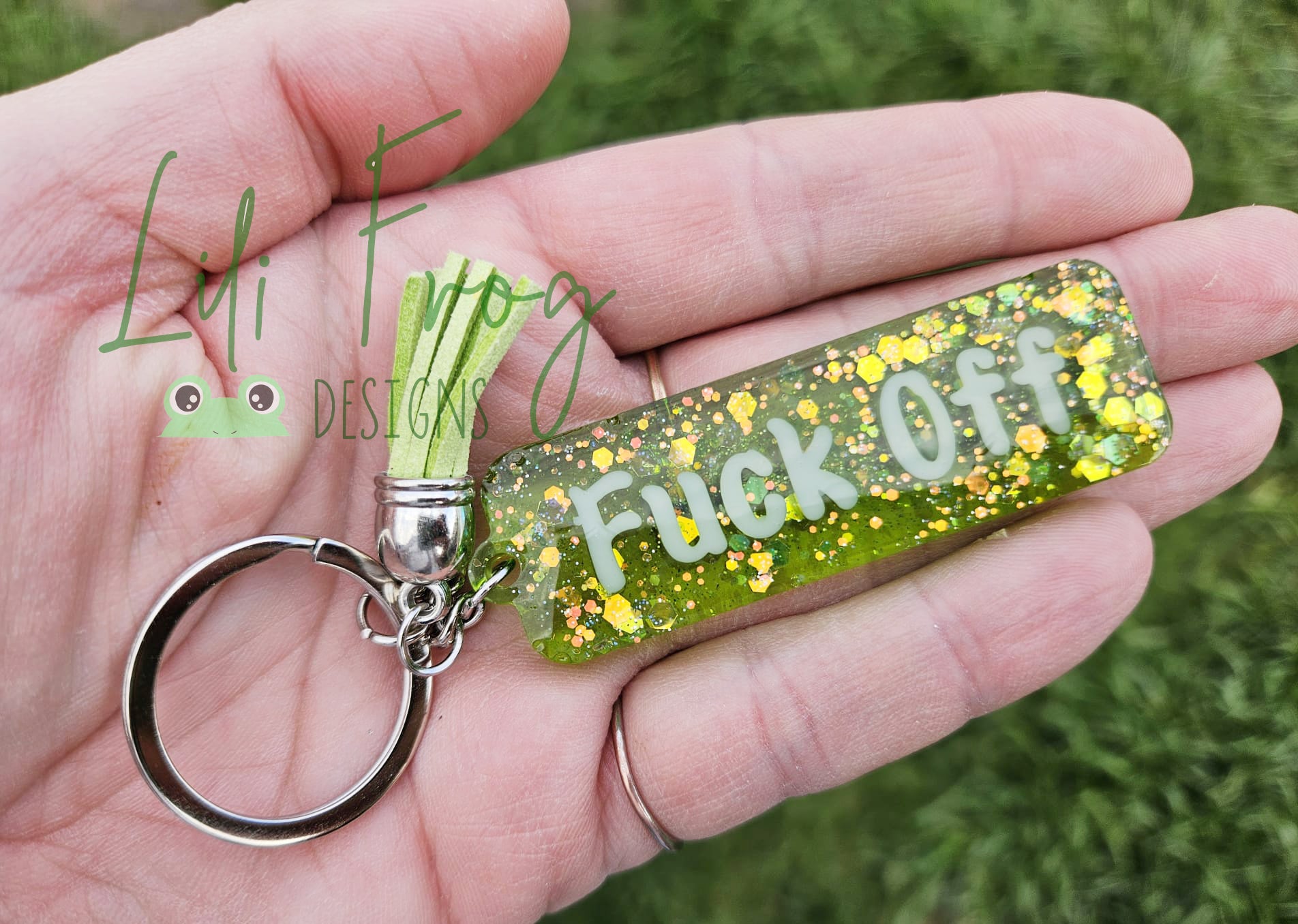 Swear Word Keyring - Keychain - Adult Humour - Explicit - Gifts - Rude Gifts