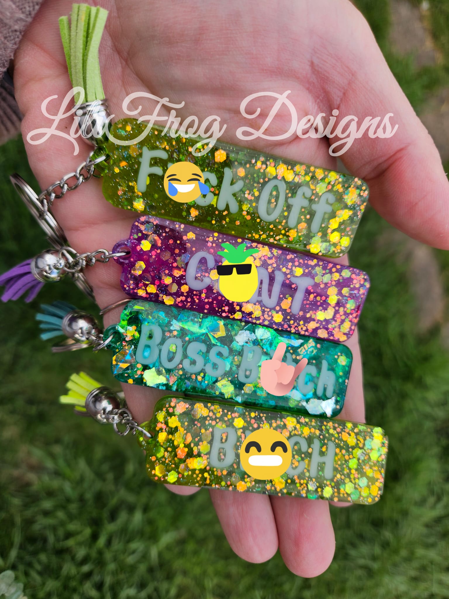 Swear Word Keyring - Keychain - Adult Humour - Explicit - Gifts - Rude Gifts