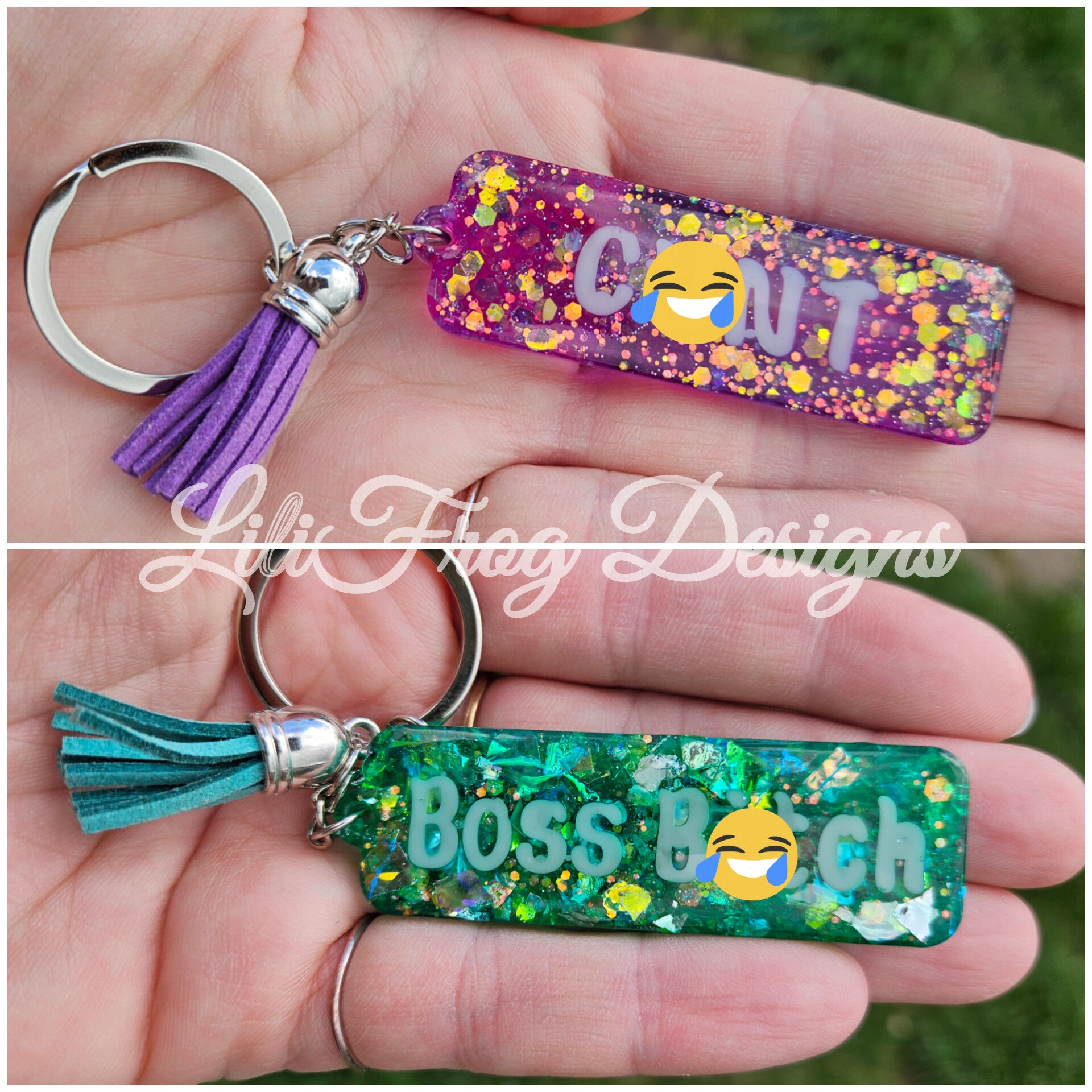Swear Word Keyring - Keychain - Adult Humour - Explicit - Gifts - Rude Gifts